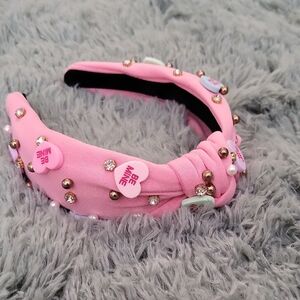 Pink Beaded Headband